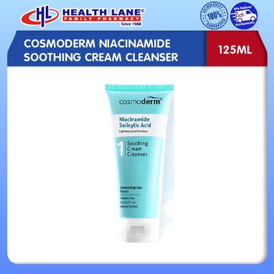 COSMODERM NIACINAMIDE SOOTHING CREAM CLEANSER 125ML